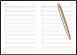 Подарочный набор: Шариковая ручка Jotter XL Gold и Ежедневник недатированный золотистый золотой срез