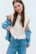 Трикотажный жилет — круглый вырез - H&M