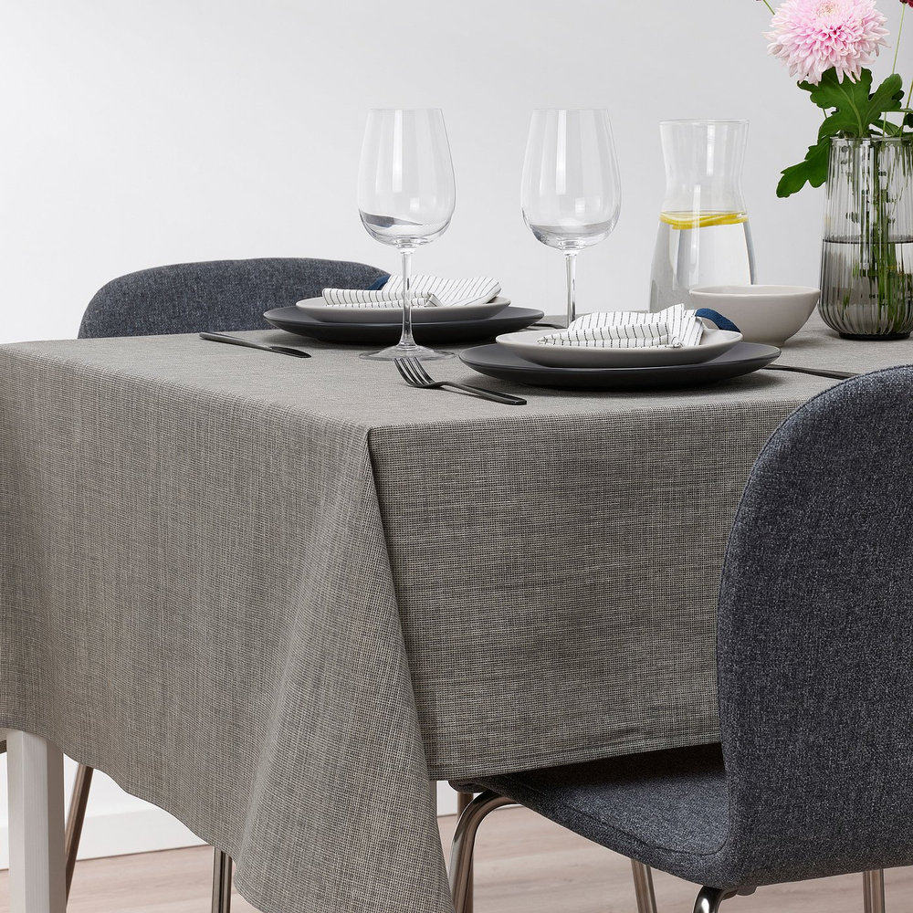 IKEA SVARTSENAP  (ИКЕА СВАРТСЕНАП)  -  Скатерть - серый 145х240 см