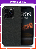 Дизайнерский чехол для IPHONE 16 PRO с мягкой тканевой поверхностью