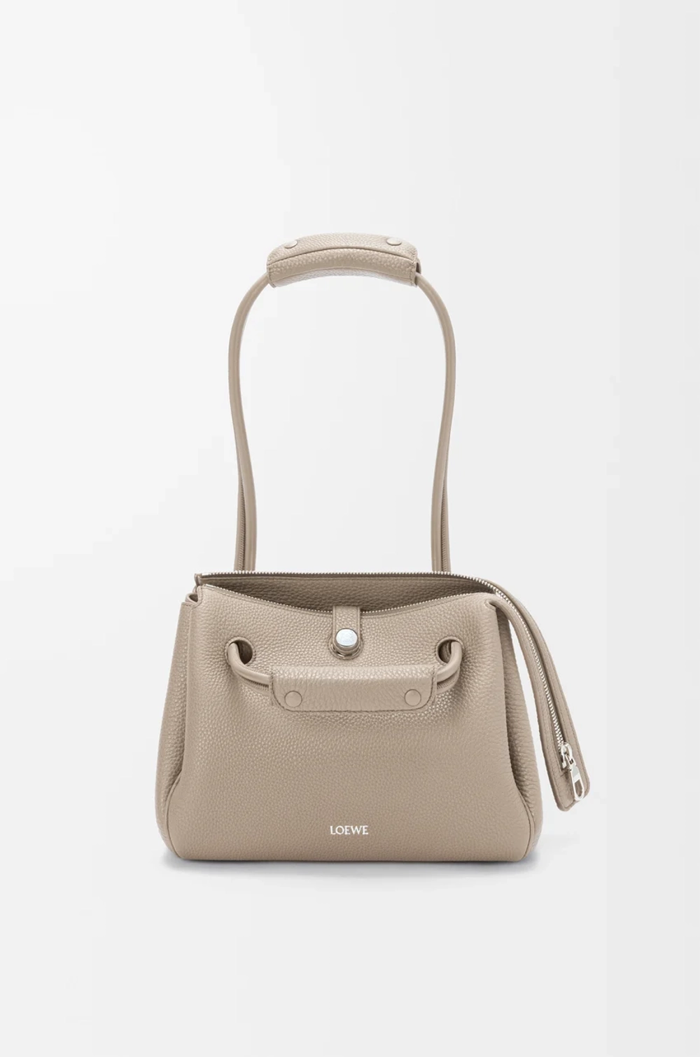 Loewe Маленькая сумка Madrid из мягкой зернистой телячьей кожи, цвет глины