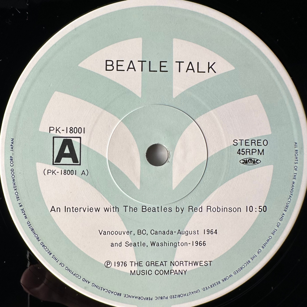 Red Robinson, The Beatles ‎– Beatle Talk... The Way They Were '64 (Япония 1978г.)
