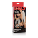 Анальный душ со шлангом и насадкой в форме фаллоса Colt Shower Shot (Цвет: черно-серебристый)