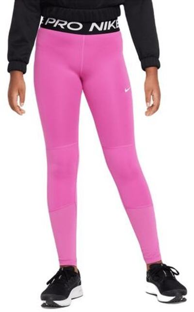 Штаны для девочки теннисные Nike Pro G Tight - active fuchsia/white