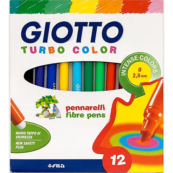 Набор фломастеров 12 цв, Giotto F416000