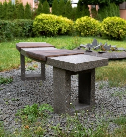 Скамья малая для костровой зоны ФОРМА 110 (Concretika)