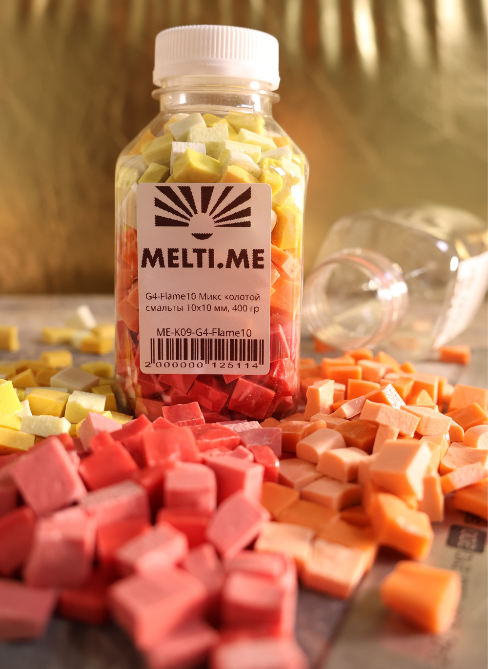 MELTI G4-Flame10 - микс колотой смальты 10x10мм
