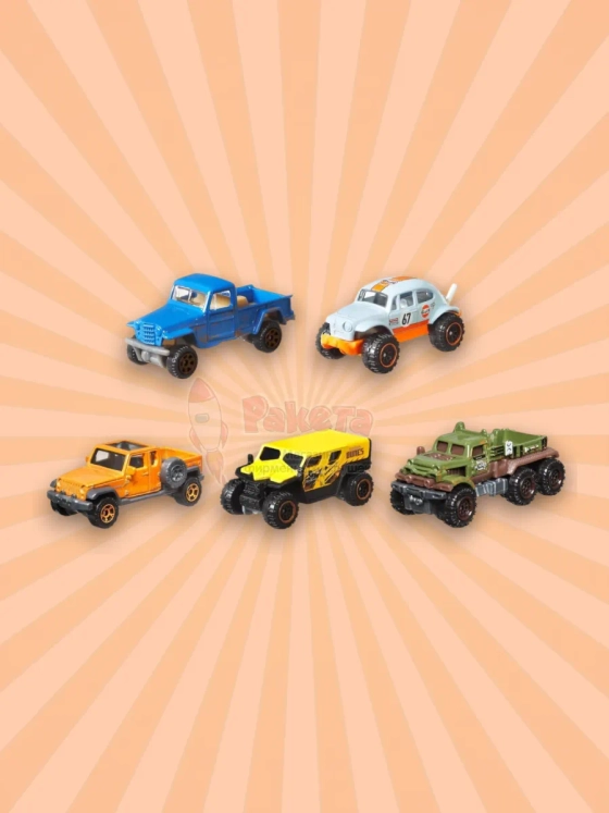 Набор машинок Matchbox 5 шт No Road No Problem C1817