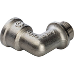 Угольник STOUT никелированный 3/8" ВР/НР с упором