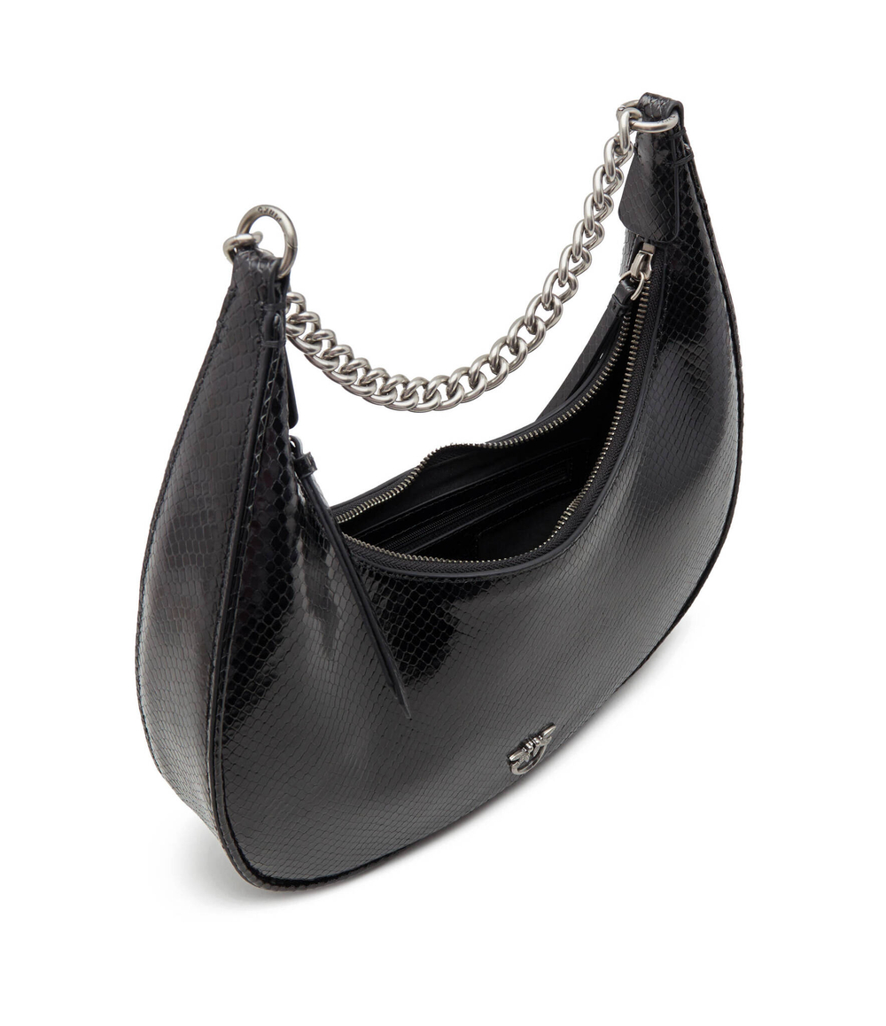 Кожаная сумка хобо brioche classic Pinko - черный(101526 A180)