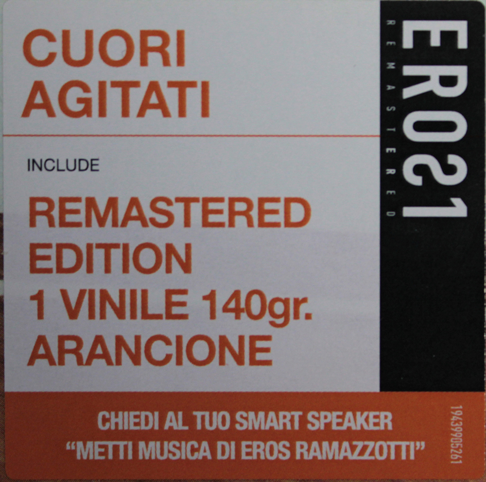 Eros Ramazzotti / Cuori Agitati (Coloured Vinyl)(LP)