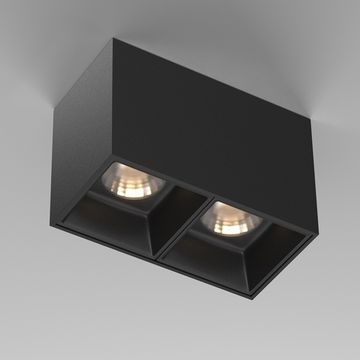 Накладной светодиодный светильник 24W 3000К C065CL-02-L12W3K-B чёрный Alfa LED Maytoni
