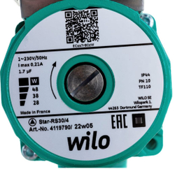 Циркуляционный насос STAR-RS 25/6-130-RK, (гаек в комплекте нет) Wilo 9168934