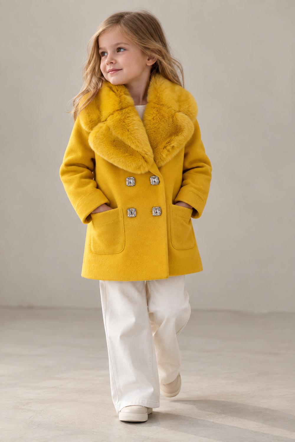 Шерстяное пальто Moschino, 110
