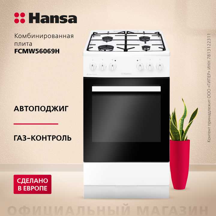 Комбинированная плита Hansa FCMW56069