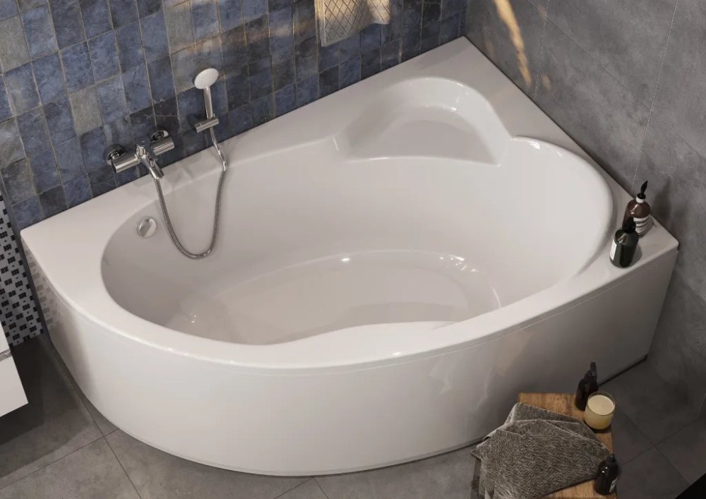 Ванна акриловая Roca LUNA 170х115 асимметричная , левосторонняя