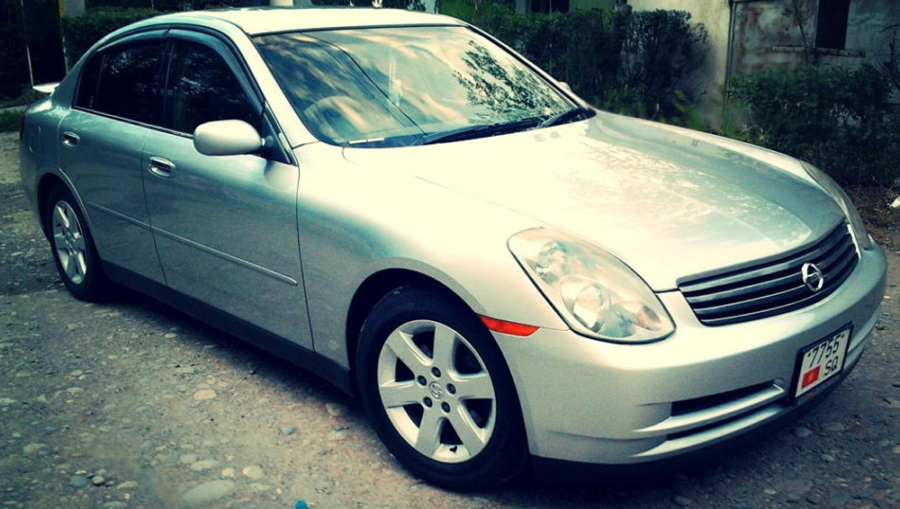 Порог Nissan Skyline V35, Infiniti G35 2001-2007 (1мм)