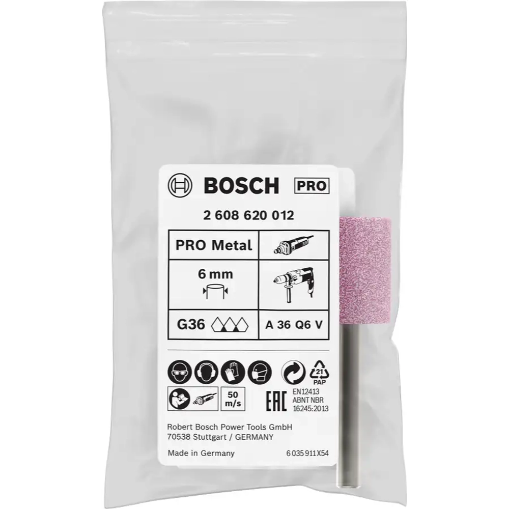 Шарошка абразивная 20х26 мм 6 мм BOSCH 2608620012