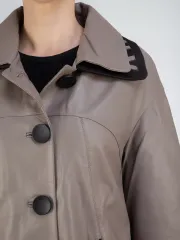 Плащ кожаный натуральный