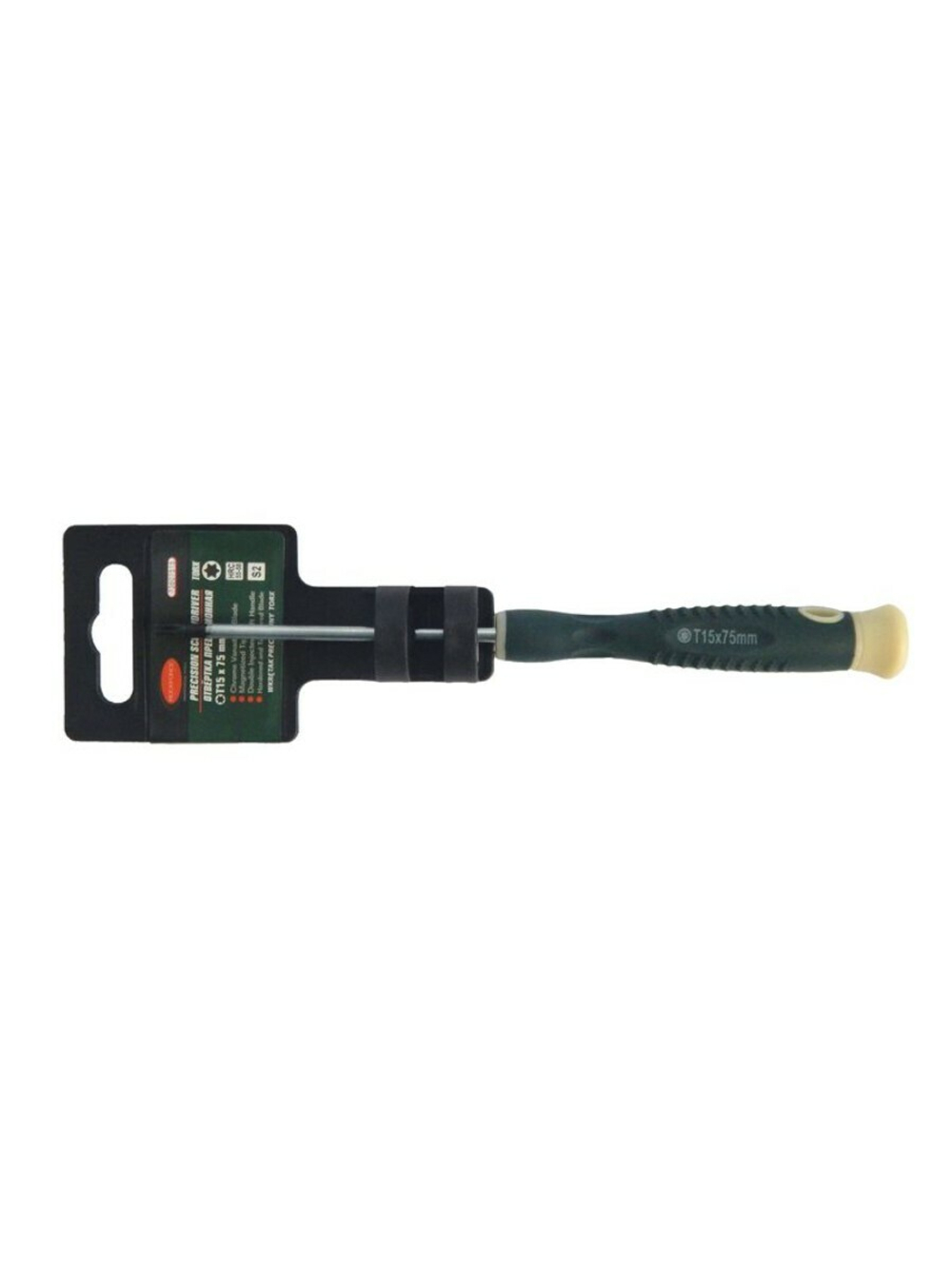 Отвертка TORX с отверстием ювелирная T15Hх75мм RockForce##Rock FORCE RF-73707515