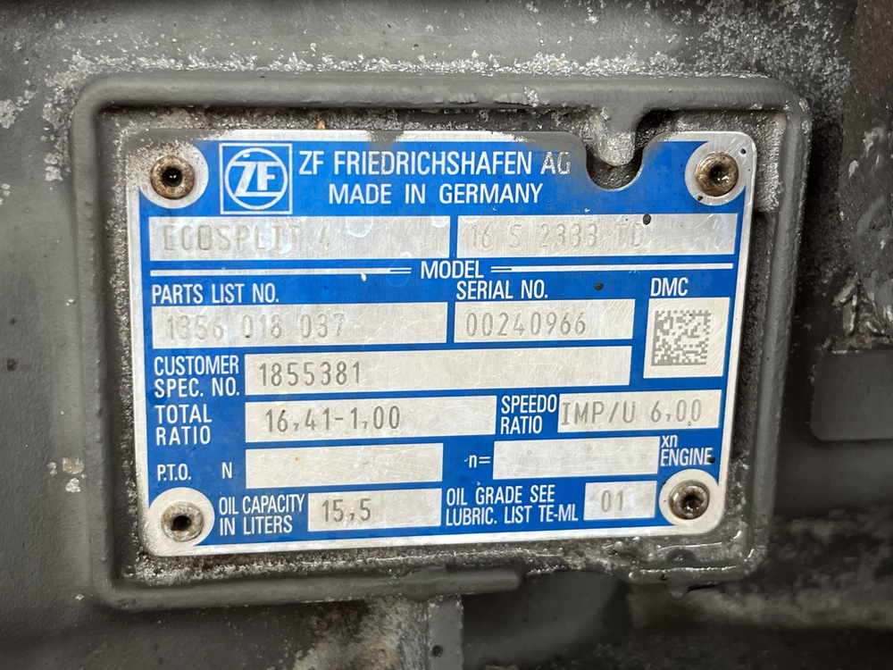 МКПП ZF 16S2333TD 2017г.