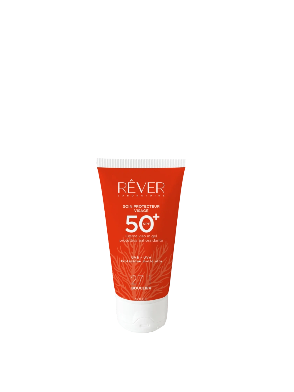27.1 Rever Легкий пептидный солнцезащитный крем SPF 50+ REEF SAFE Soin protecteur visage 50+,50 мл