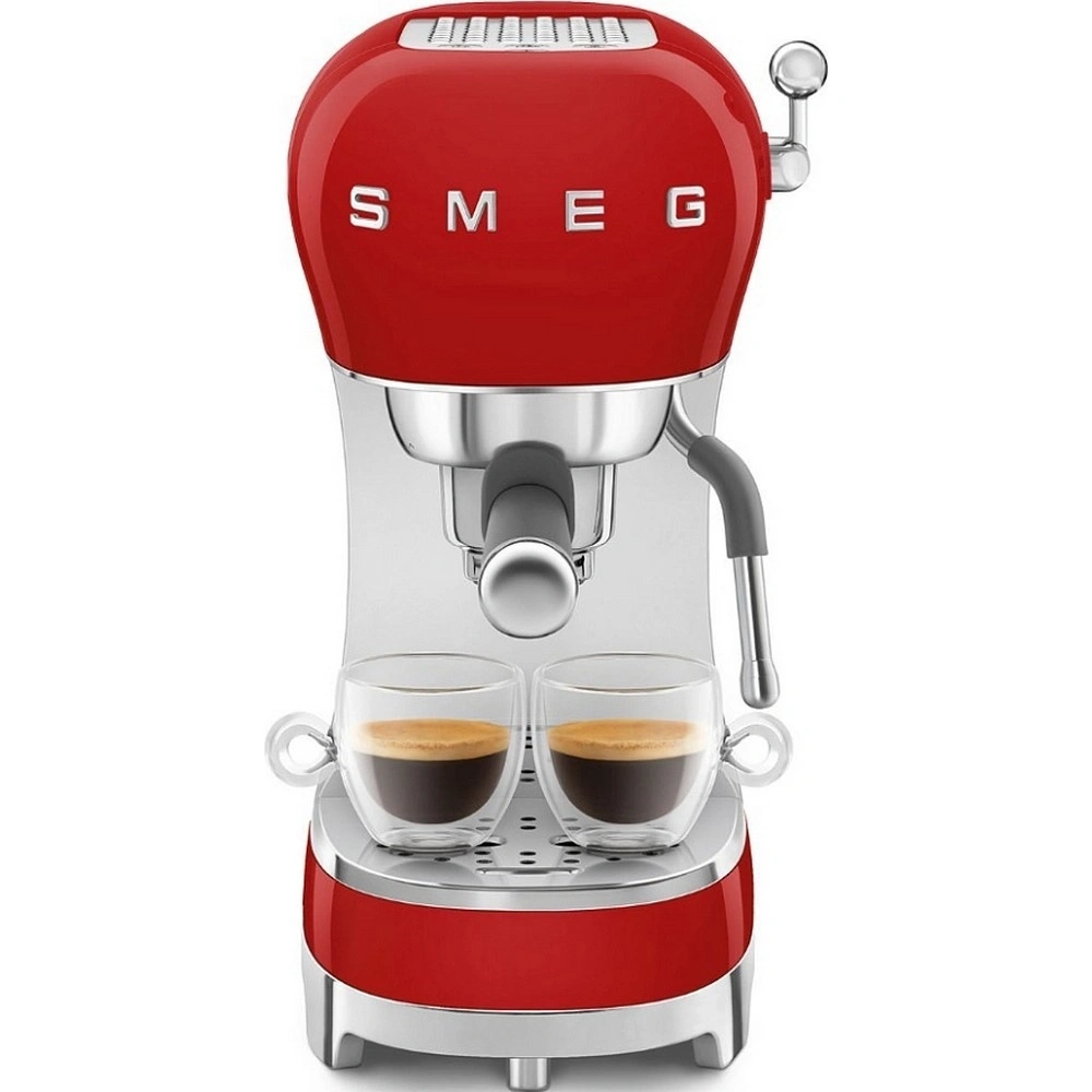 Кофеварка рожковая Smeg ECF02RDEU красная