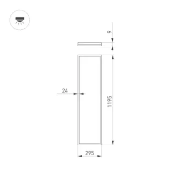 Светодиодная панель 40W 4000K 043582 белый DL-INTENSO-S300x1200-40W Day4000 Arlight