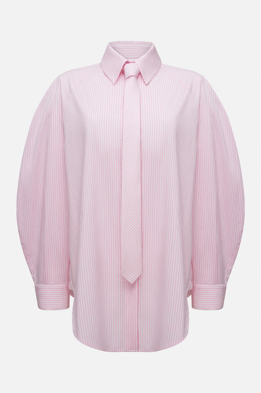 Рубашка оверсайз с галстуком — Fashion Rebels, розовый