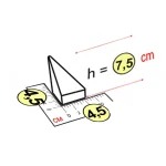 Элемент пирамидальный 4.5x4.5x7.5 см для конструктора 7,5"