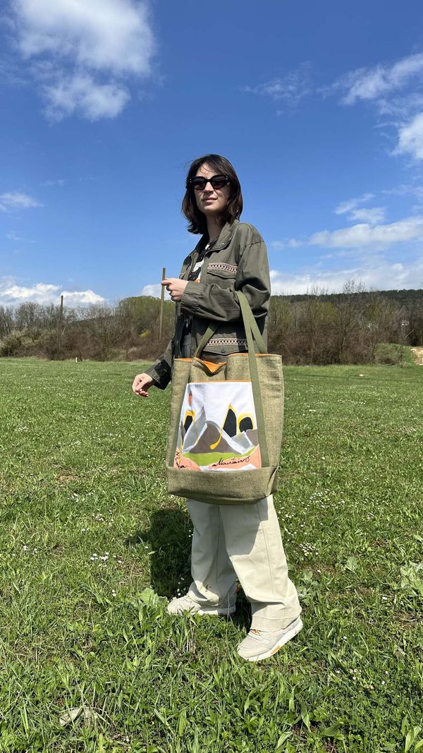 Сумка Utility Bag Mountains зеленая - фото 3