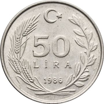50 лир 1986 Турция