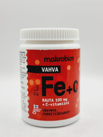 Makrobios усиленный комплекс железо 100 мг + С VAHVA RAUTA + C 60 таблеток (из Финляндии)