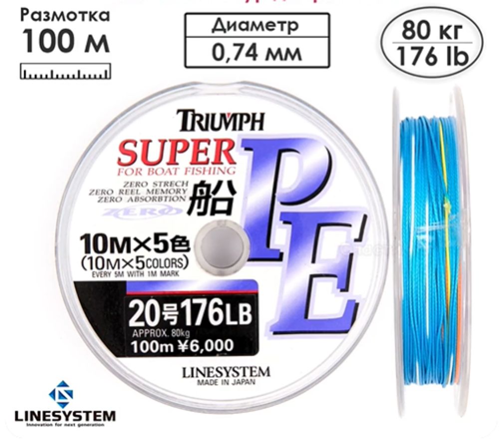 Шнур LINESYSTEM Triumph Fune PE 20