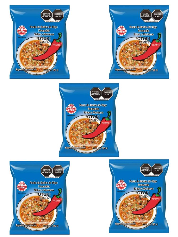 Лапша Ottogi Рамен со вкусом морепродуктов 120 г x 5 шт