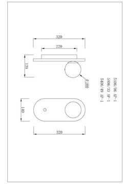 Бра 1*G9 5406/33 AP-1 черный Milano Divinare