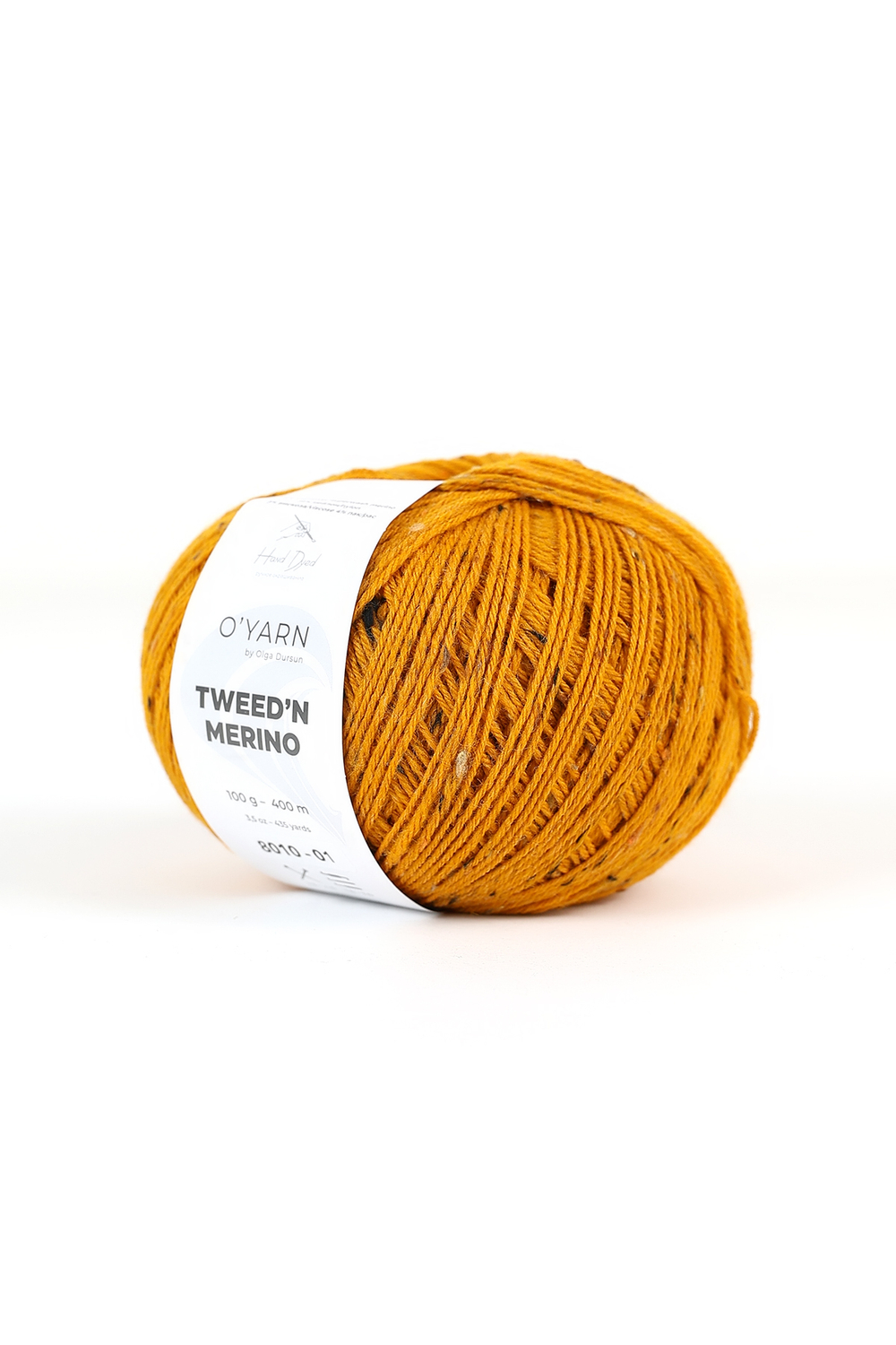 Пряжа TWEED’N MERINO с коричневыми крапинками, 500г