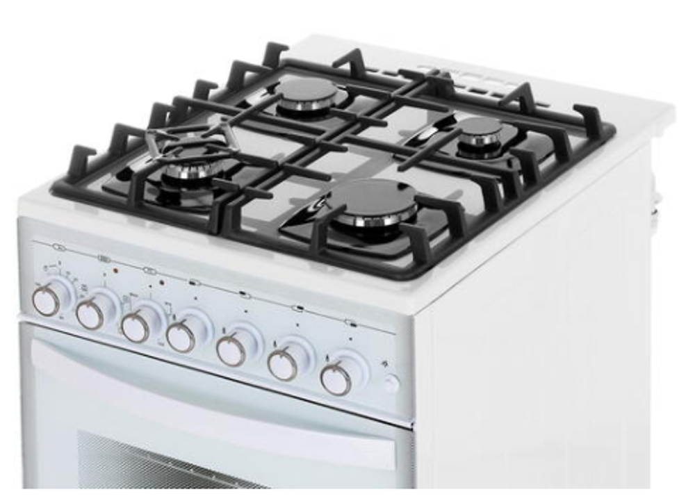 Плита газовая GEFEST ПГЭ 5502-02 0042 (бел.с раств рис)