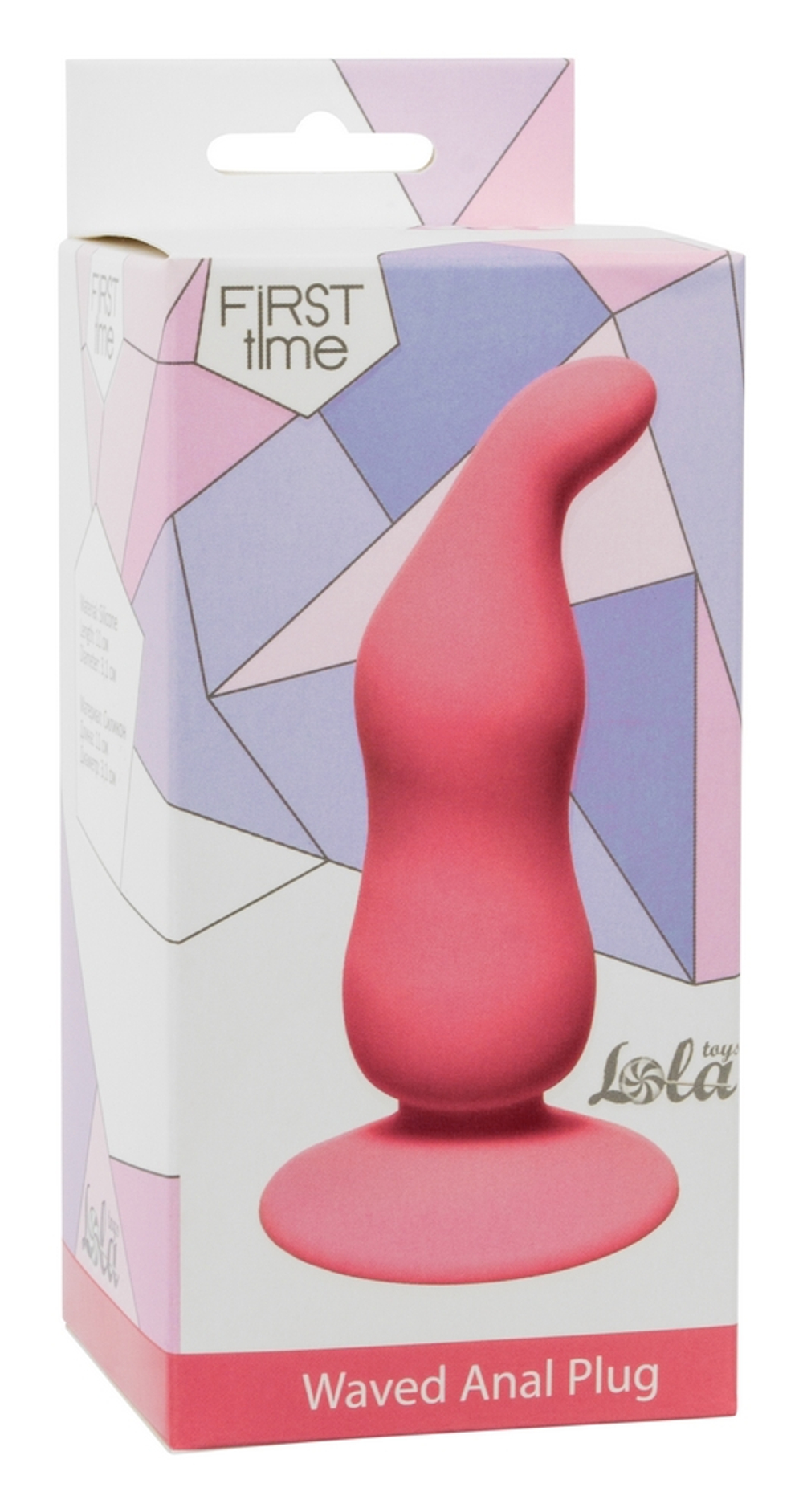 Анальная пробка Waved Anal Plug Pink 4104-01Lola