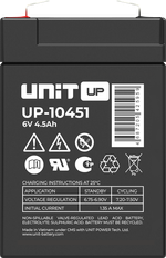 Аккумулятор UNIT UP-10451 - AGM ( 6В / 4,5Ач )