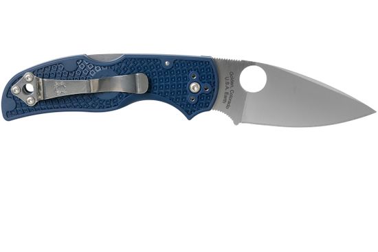 Нож складной Spyderco Native 5 Cobalt Blue FRN CPM-SPY27 41PCBL5 c клинком из стали CPM-SPY27, рукоять FRN