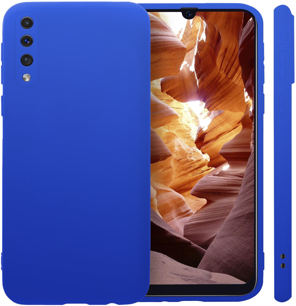 Мягкий Soft Touch чехол из силикона для SAMSUNG GALAXY A50 / 50s / 30s с бархатной подкладкой