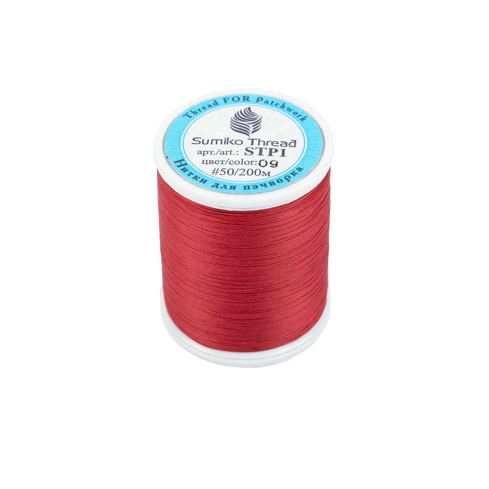 Нитки для пэчворка SumikoThread 200 м, (219 ярд), 09 т.красный