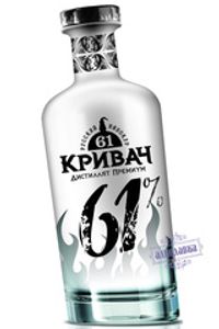 Кривач. Ржанной дистиллят высокой крепости 61 %. 0,7 Л