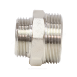 Ниппель латунь никель переходной Ду 40х25 (1 1/2"х1") НР VALFEX VF.580.N.112.100
