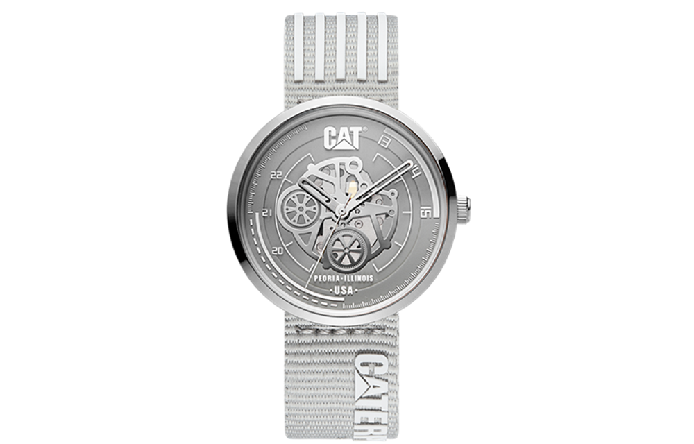 CAT Wrist Watch Quartz Movement Silicone Strap 47mm Black Dial Women"s Watch CAT F81P1P1 1G Black