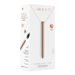 Золотистый вибростимулятор-кулон 9,4см на цепочке Le Wand Necklace Rechargeable Vibrator LW-047RG
