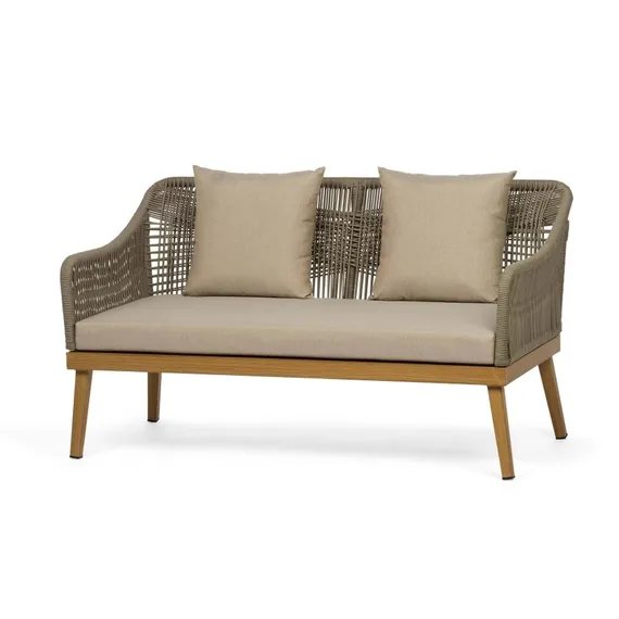 Двухместный плетеный диван Nuvola 130 см,