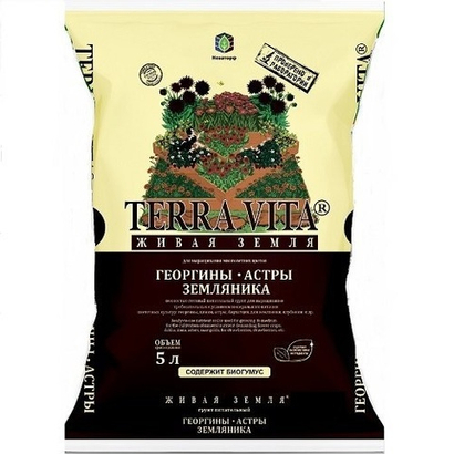 Грунт Terra Vita® Георгин-Астра-Земляника (5л)