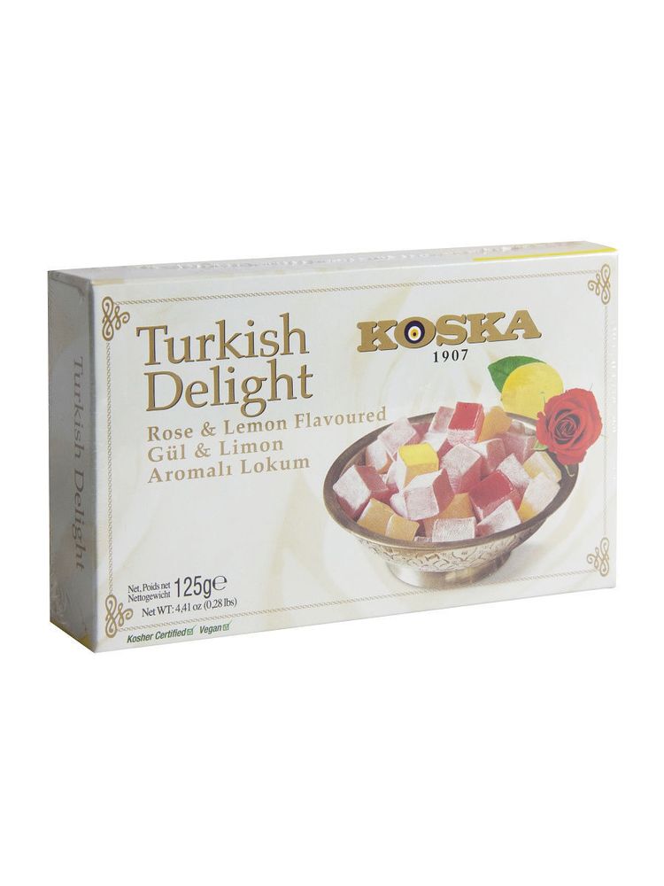 Рахат-лукум со вкусом розы и лимона Koska 125 г